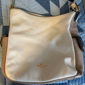 COACH Block Color Leather Handbag